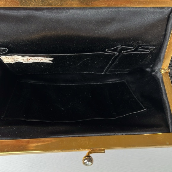 Vintage Bags By Josef Beaded Embroidered Clutch Bag Hand Beaded In France - Picture 8 of 13